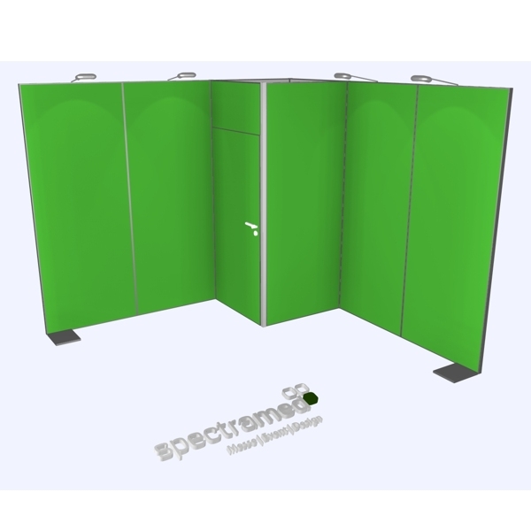 Octawall 3 x 3 m mit Kabine